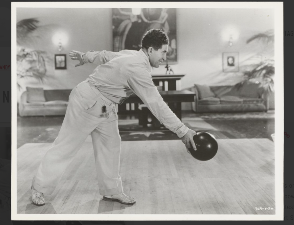 Andy Varipapa, known as "The Only One" won the 1947 and 48 BPAA All Star awards. Photo c. IBM Heritage Vault