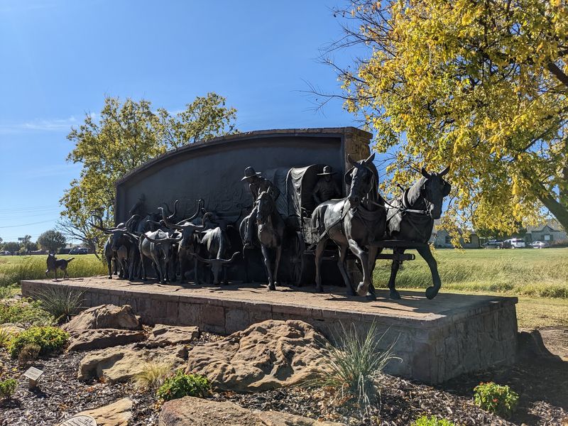 A Bronze Cattle Drive Frozen in Motion