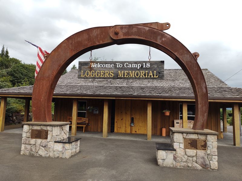 A Bronze Guardian Honors The Loggers Who Came Before