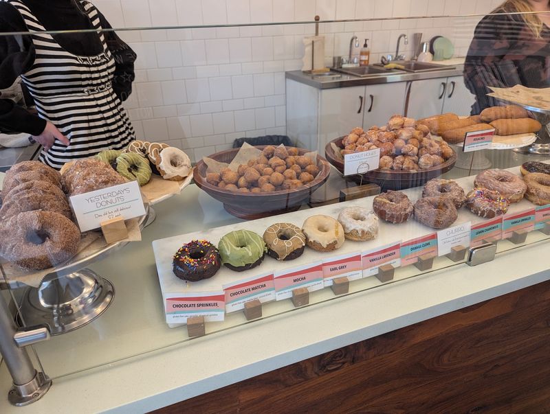 A Donut Counter Hiding in a City Market A Donut Counter Hiding in a City Market