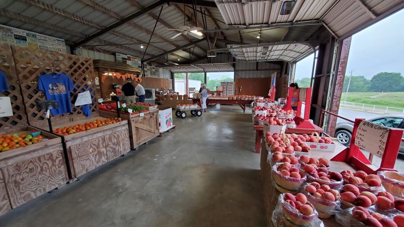 A Fruit Stand Tucked Into Peach Country