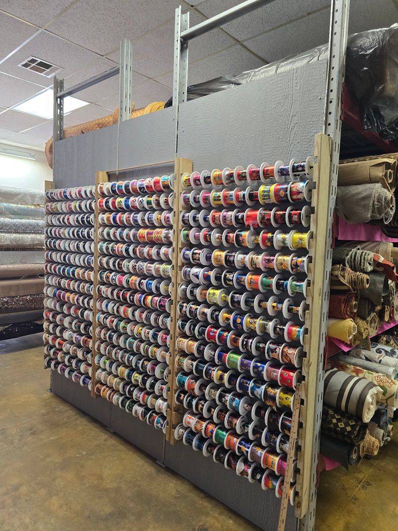 A Glittering Wall of Trim, Ribbon, and Sequins A Glittering Wall of Trim, Ribbon, and Sequins