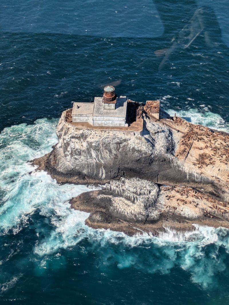 A Lighthouse on Its Own Rock Looks Even Wilder From Above