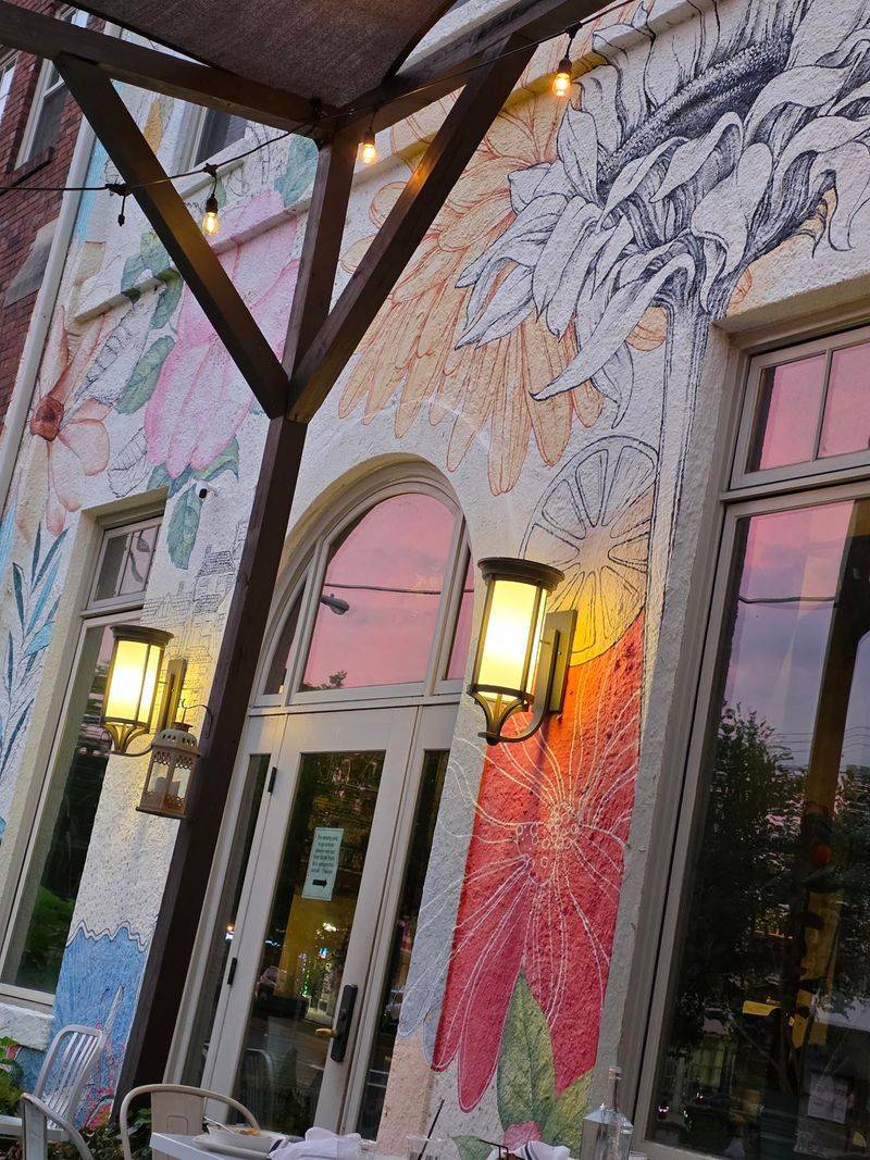 A Mural That Blooms Before the Front Door