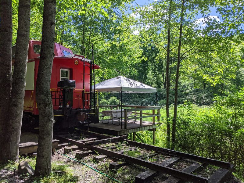 A Night Alone in the Castaway Caboose