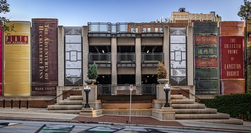 A Parking Garage That Decided To Become A Bookshelf A Parking Garage That Decided To Become A Bookshelf