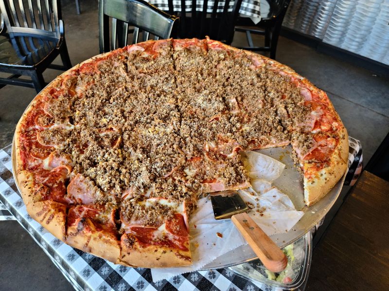A Pizza So Big It Basically Needs Its Own Parking Spot