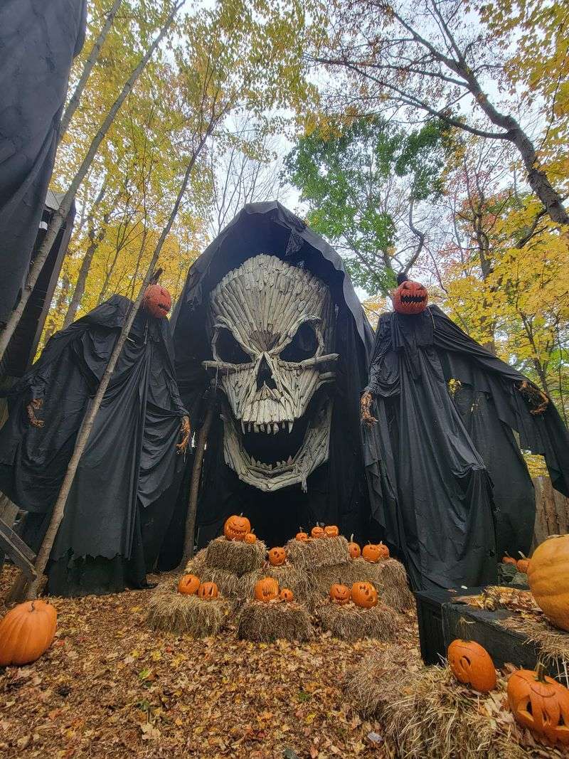 A Real Farm Makes The Creepiest Backdrop Around
