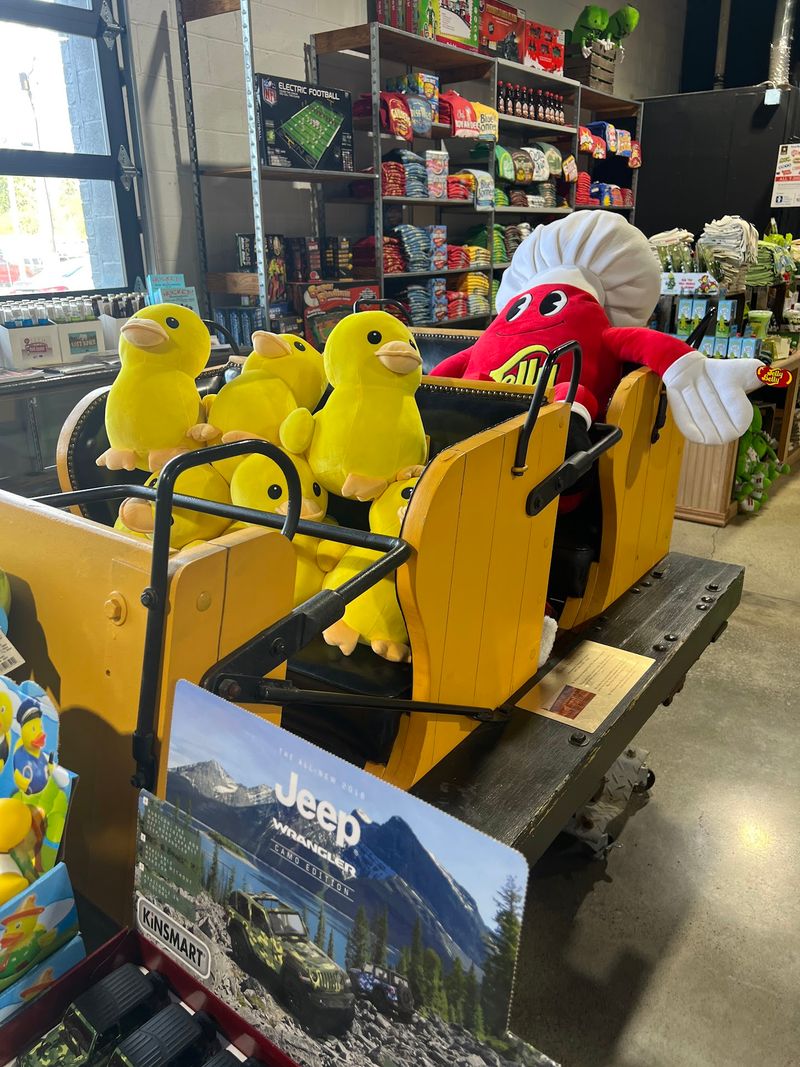 A Roller Coaster Car Is Waiting For You Near The Candy