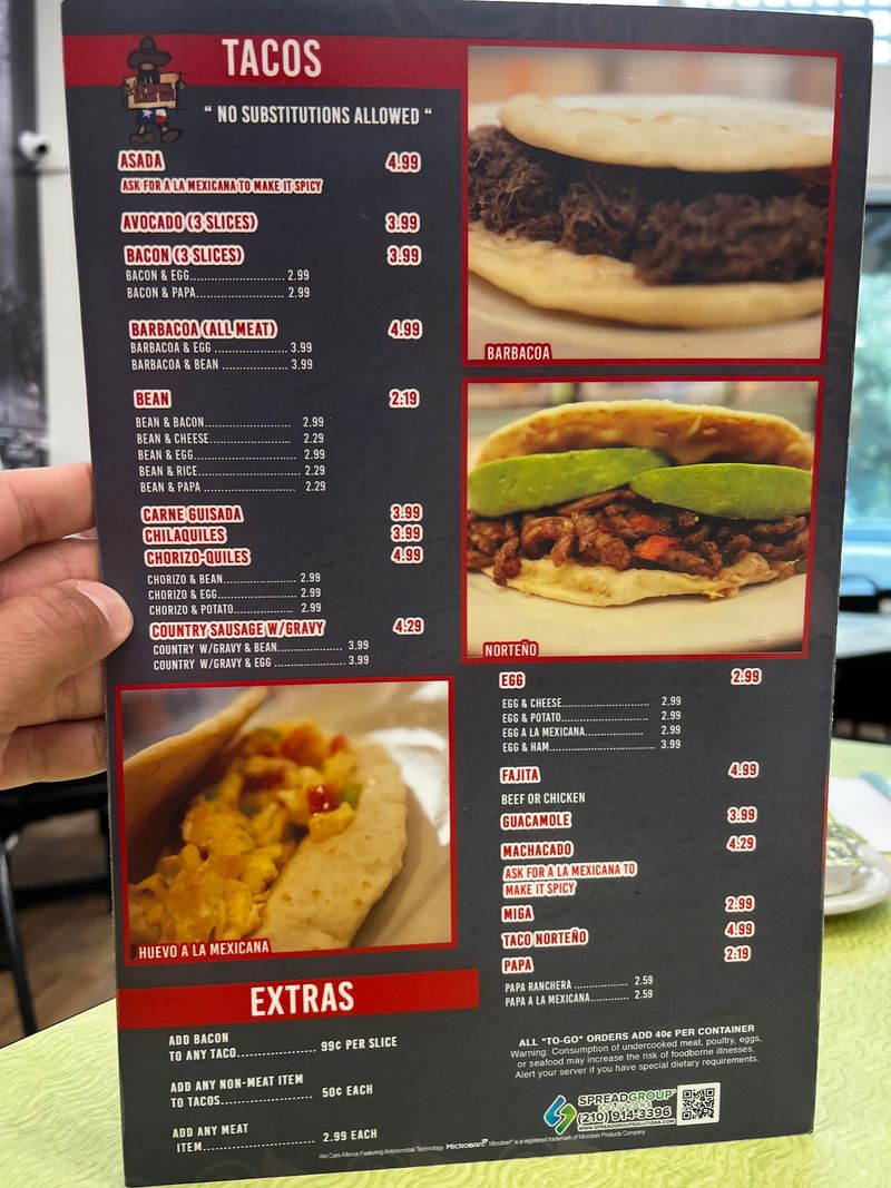 A Taco Menu Long Enough To Return All Week