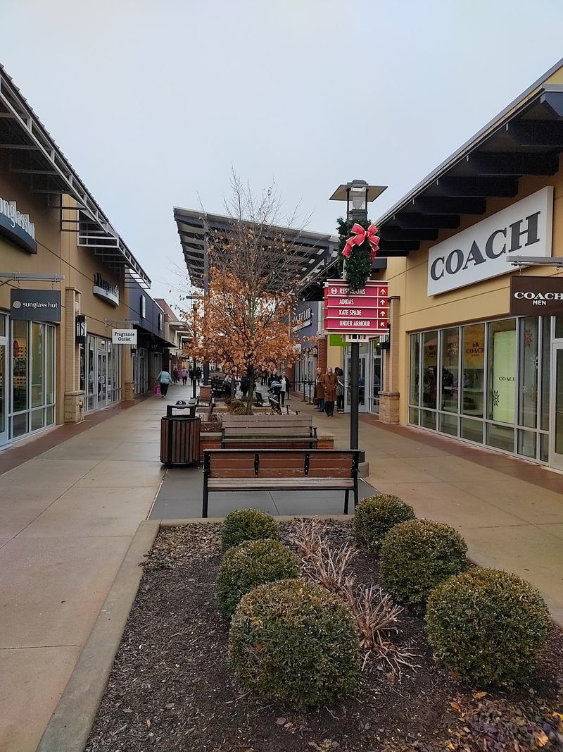 A Toasty Winter Fireplace Waits In Center Court