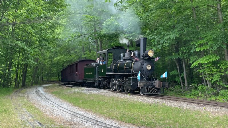 All Aboard the Big Narrow Gauge Through the Woods