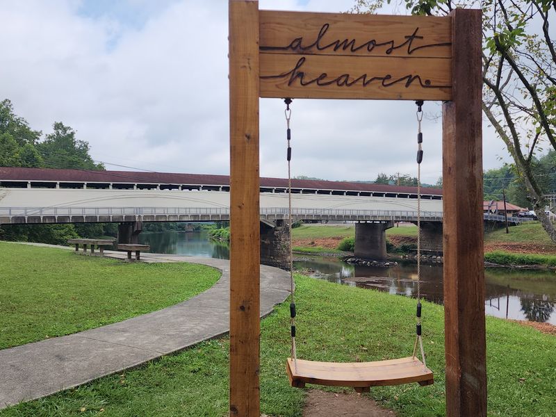 Blue and Gray Park and the Almost Heaven Swing