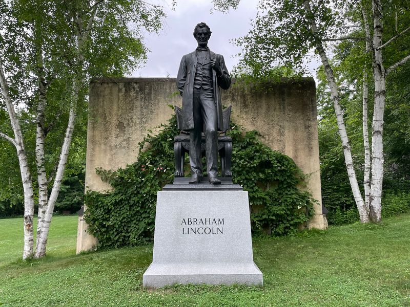 Bronze Heroes Hanging Out on the Lawn