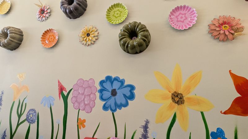 Bundt Pans On The Walls And A Stereo Running The Front Bundt Pans On The Walls And A Stereo Running The Front
