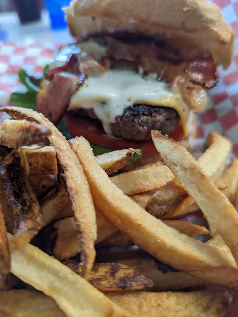 Burgers, Fresh-Cut Fries, and a Grinch Burgers, Fresh-Cut Fries, and a Grinch