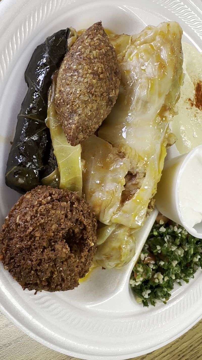 Cabbage Rolls, Kibbi, and the Sampler Plate