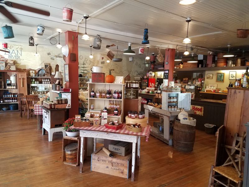 Candy Bins, Local Honey, and Upstairs Treasures