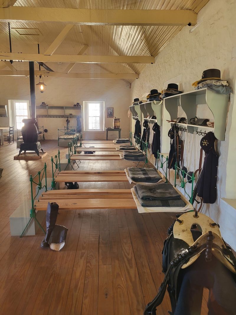 Cavalry Barracks, Old Chapel, and Outdoor Cannons