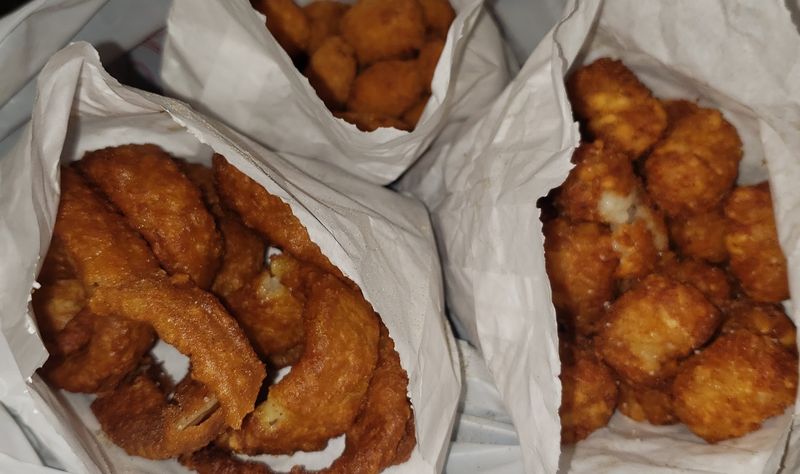 Cheese Curds, Onion Rings, And Crinkle Fries