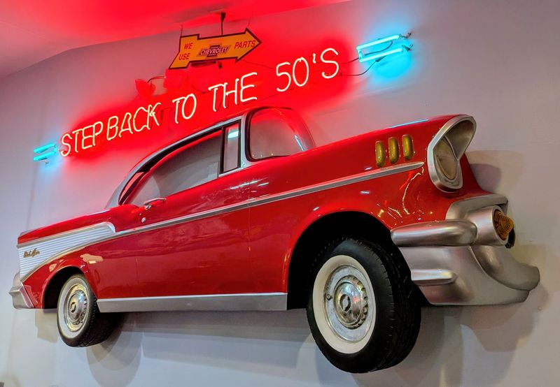 Chrome, Neon, and a Half-Sized Bel Air