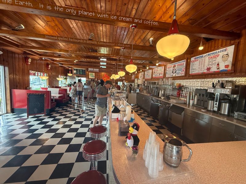 Chrome Stools and Booths Make the Inside Feel Like a Time Machine