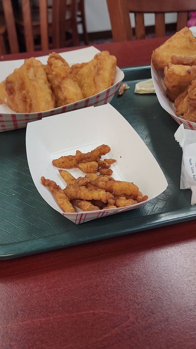 Clams, Chowder and Popcorn Shrimp Clams, Chowder and Popcorn Shrimp