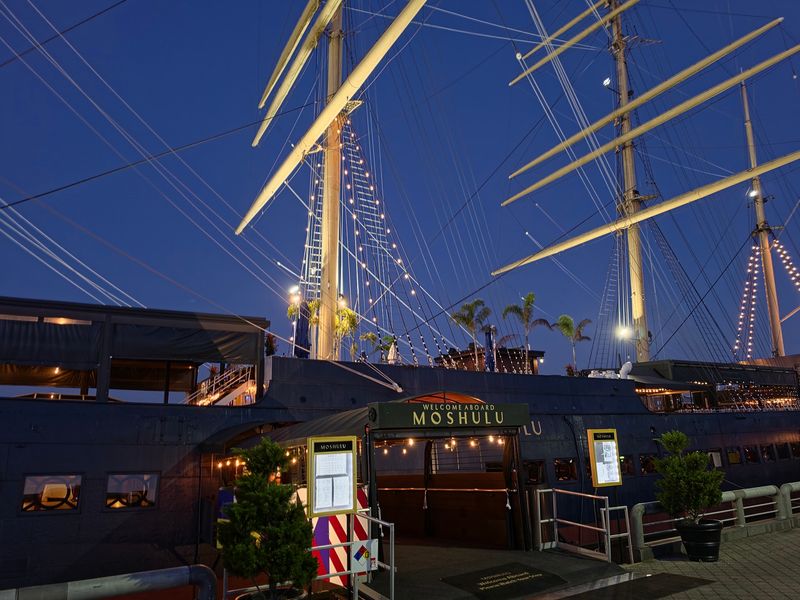 Climbing Aboard at Penn's Landing