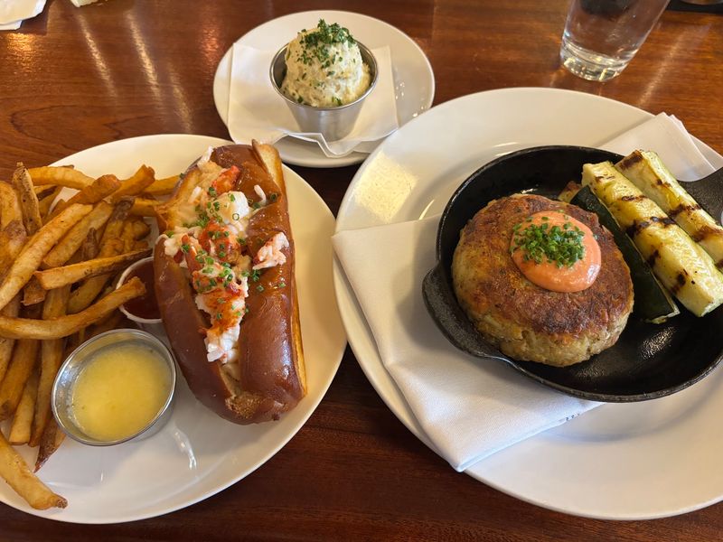 Crab Cakes and Lobster Rolls, the Famous Pair Crab Cakes and Lobster Rolls, the Famous Pair