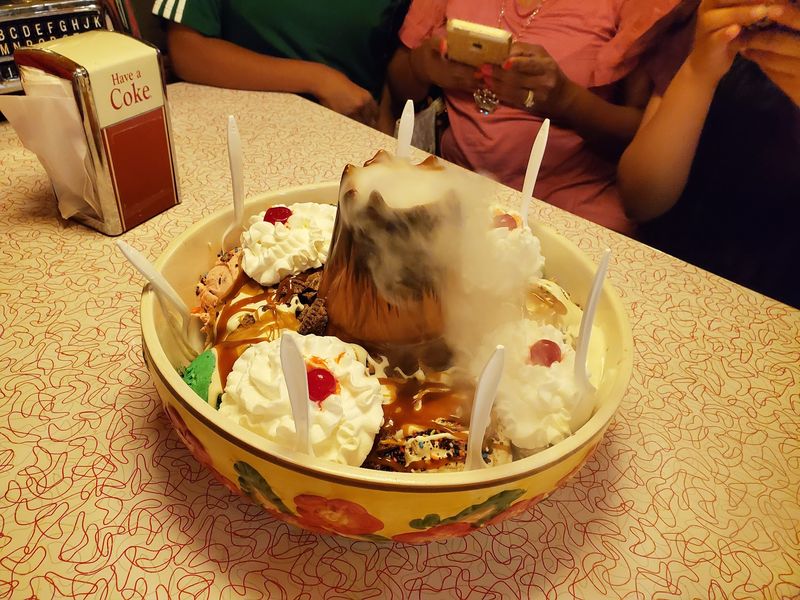 Fourteen Scoops and Eight Toppings Is Either a Challenge or a Party