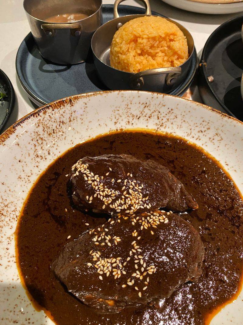 Fresh Tortillas And A Mole With A Huge Ingredient List