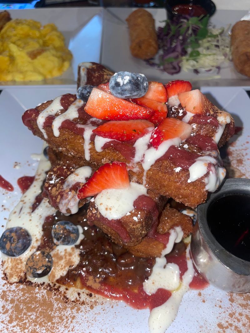 Fruit, Cream, And Stuffing Turn Breakfast Into Dessert Territory Fruit, Cream, And Stuffing Turn Breakfast Into Dessert Territory