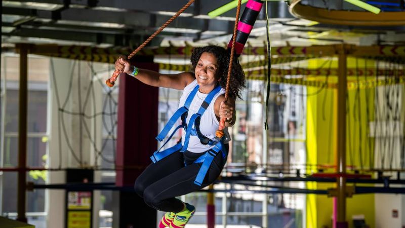 Gliding Across on the Zip Line