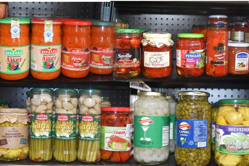Grocery Shelves Packed With Curiosities Grocery Shelves Packed With Curiosities