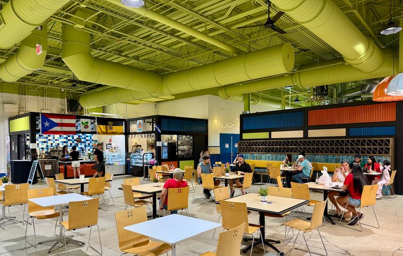 Half The Building Is A Food Hall Called Mercado Verde