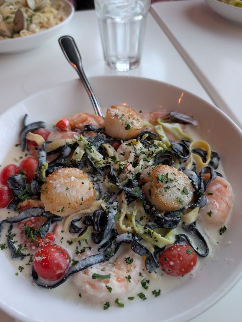 Housemade Pasta Piled High With Ocean Treasure Housemade Pasta Piled High With Ocean Treasure