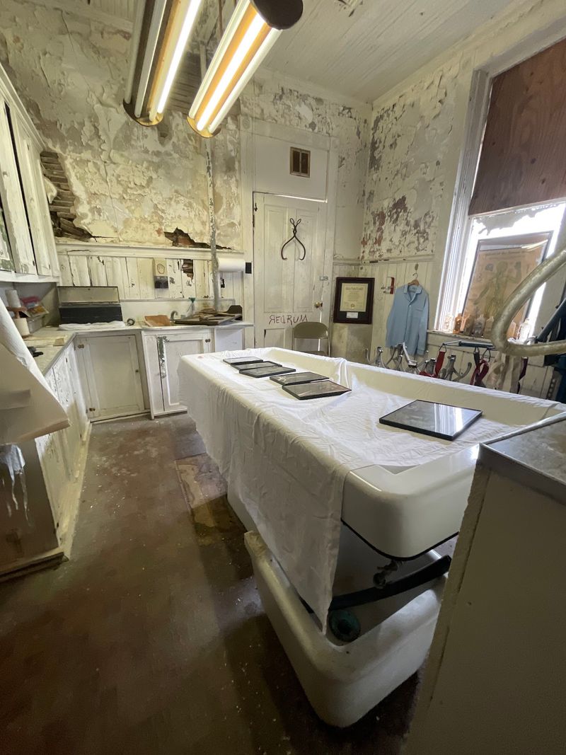 Inside the Embalming Room