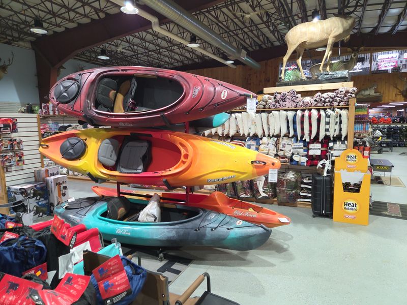 Kayaks, Tents, And Snowmobile Stuff Under One Roof Kayaks, Tents, And Snowmobile Stuff Under One Roof