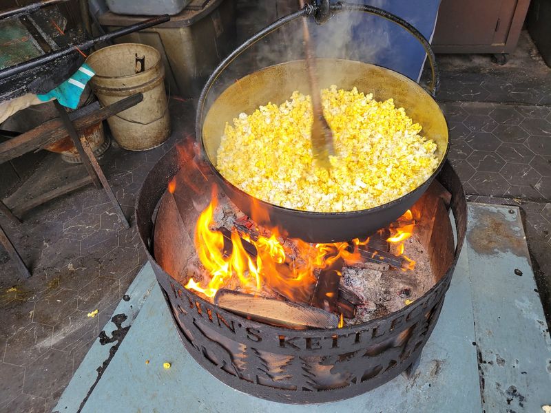 Kettle Corn Over an Open Fire