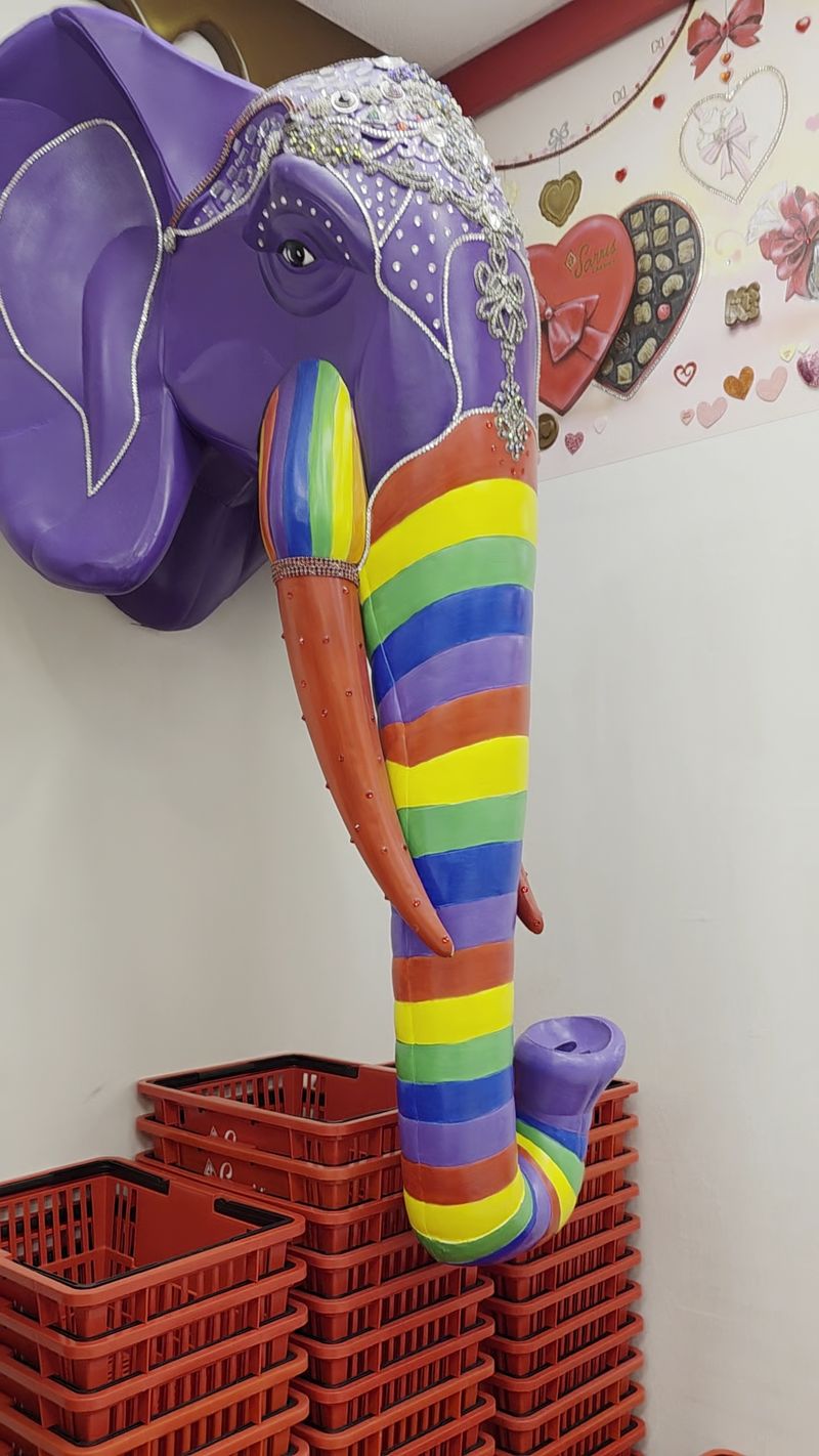 Murals, Stained Glass, and a Purple Elephant Murals, Stained Glass, and a Purple Elephant