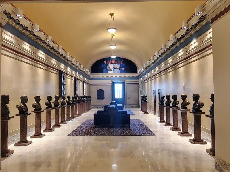 Paintings, Sculpture, and Fabric Art on Every Floor