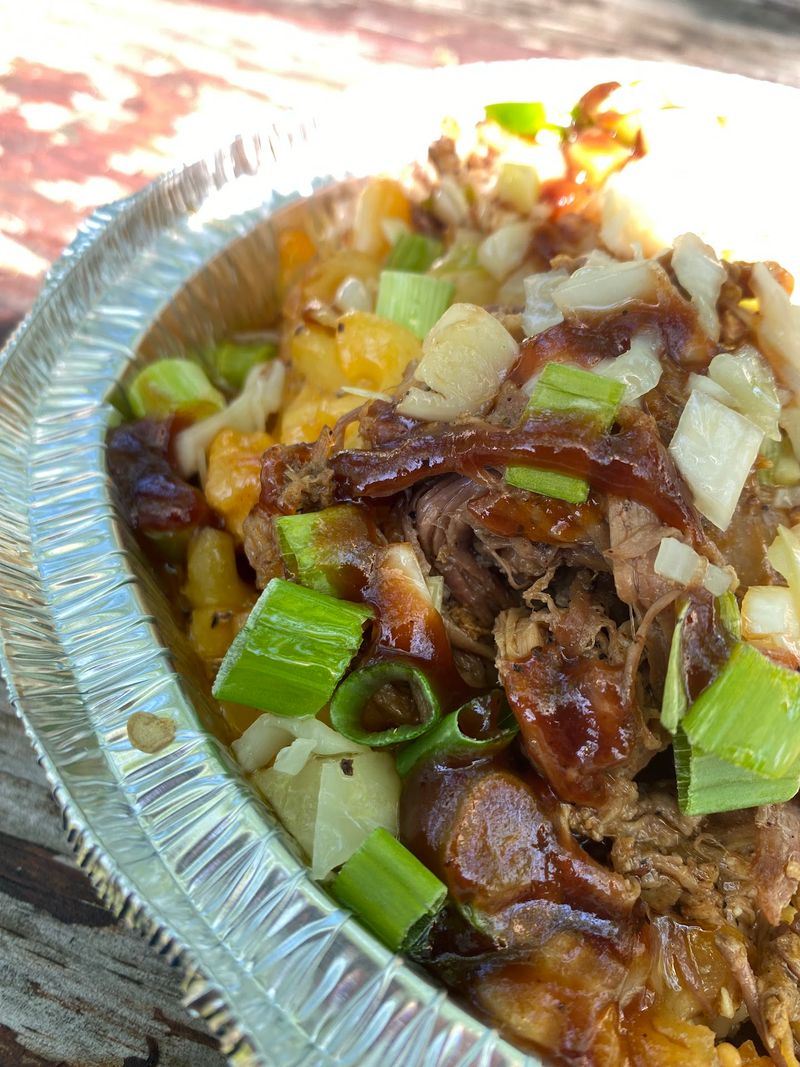Pulled Pork and a Wall of Sauces