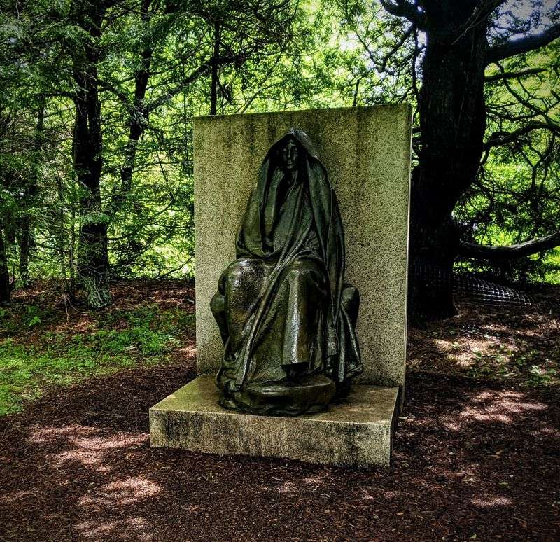 Quiet Reflection at the Adams Memorial