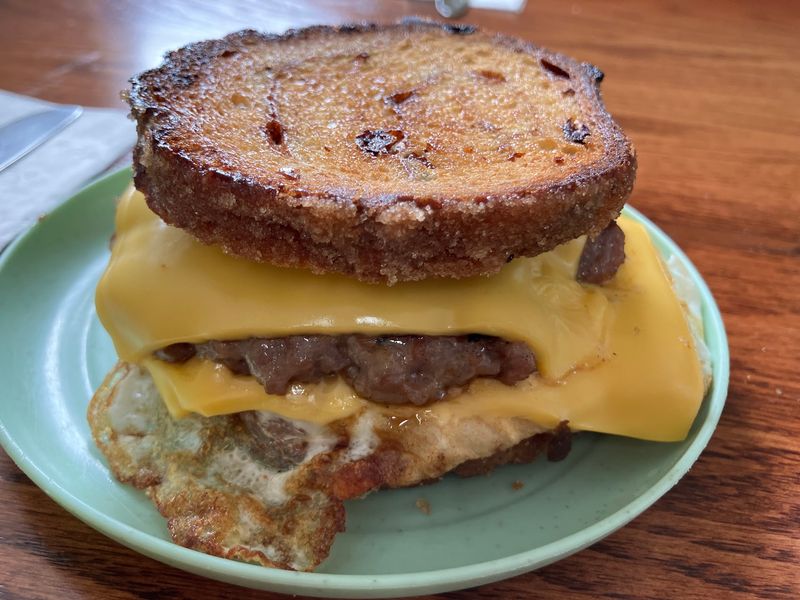 Raisin Bread Sandwiches And Smash Burgers