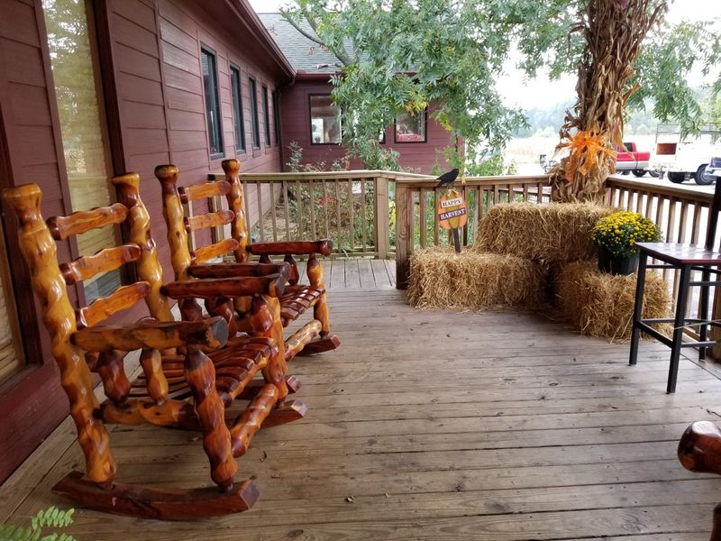 Rocking Chairs, Cabin Walls, and That Warm Country Feel