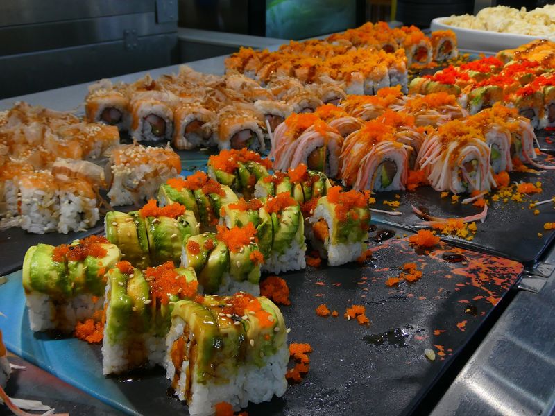 Sashimi Plates And Creative Rolls
