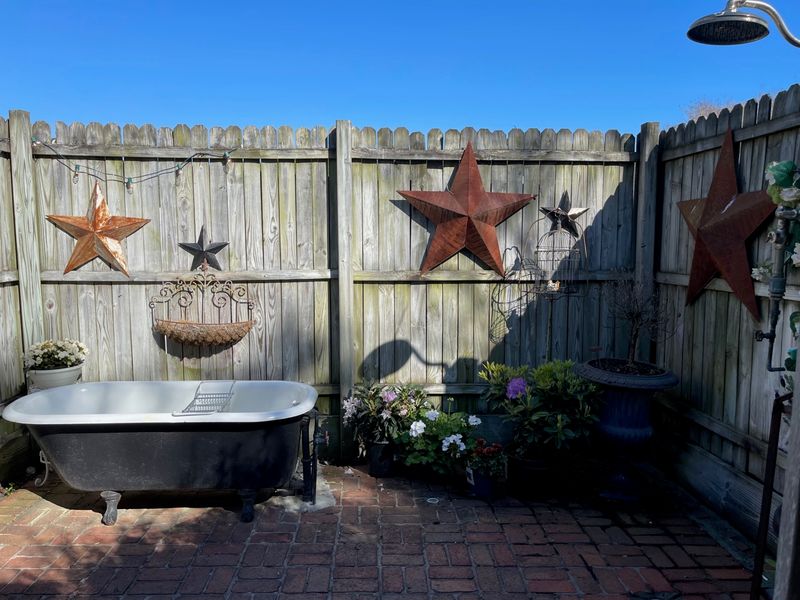 Showering Under the Open Sky