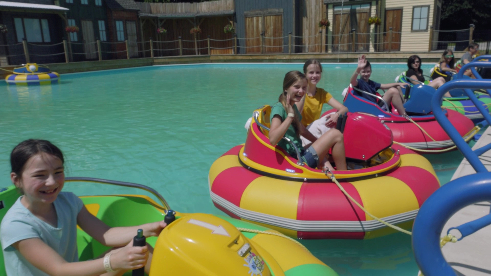 Splash Battles on the Bumper Boats