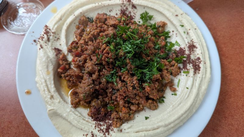 Start With Hummus Topped With Meat And Thank Yourself Later Start With Hummus Topped With Meat And Thank Yourself Later