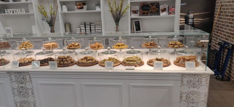 Sweet Trays of Baklava and Syrian Cookies